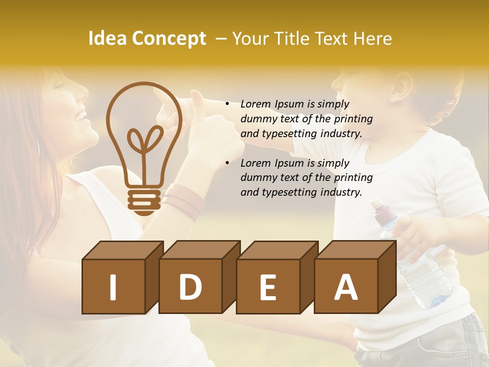 Light House Town PowerPoint Template