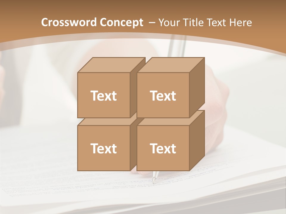 Cube Big Cityscape PowerPoint Template