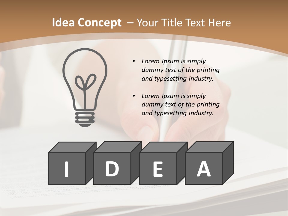 Cube Big Cityscape PowerPoint Template