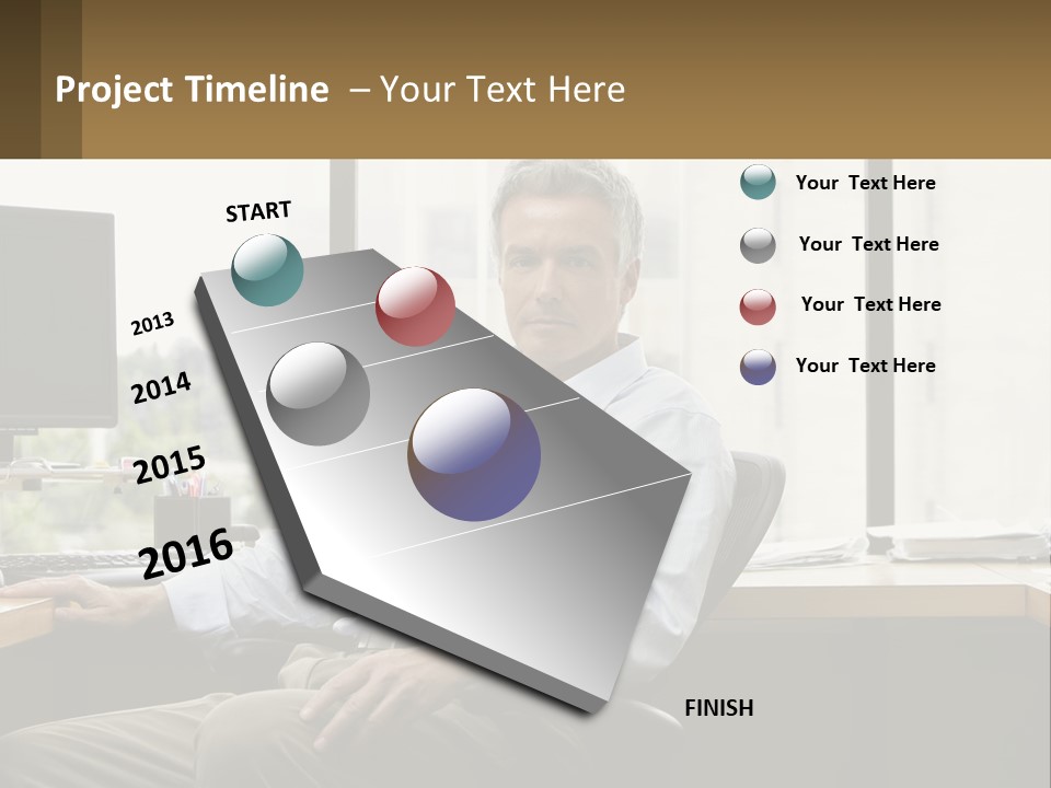 Sphere Light House PowerPoint Template