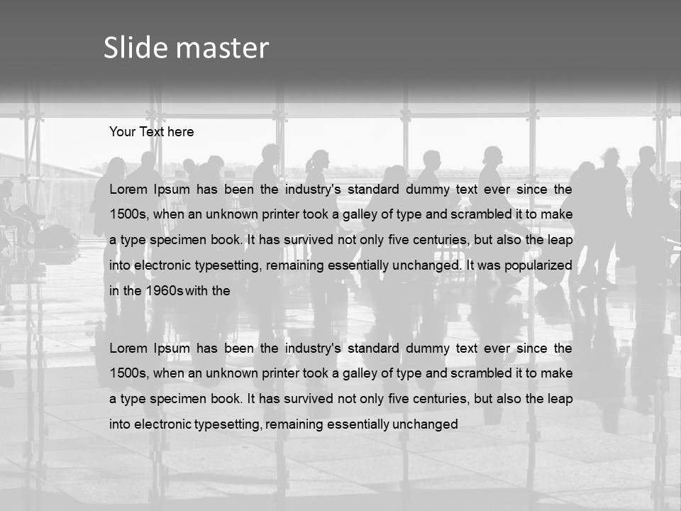 Urban Building Square PowerPoint Template