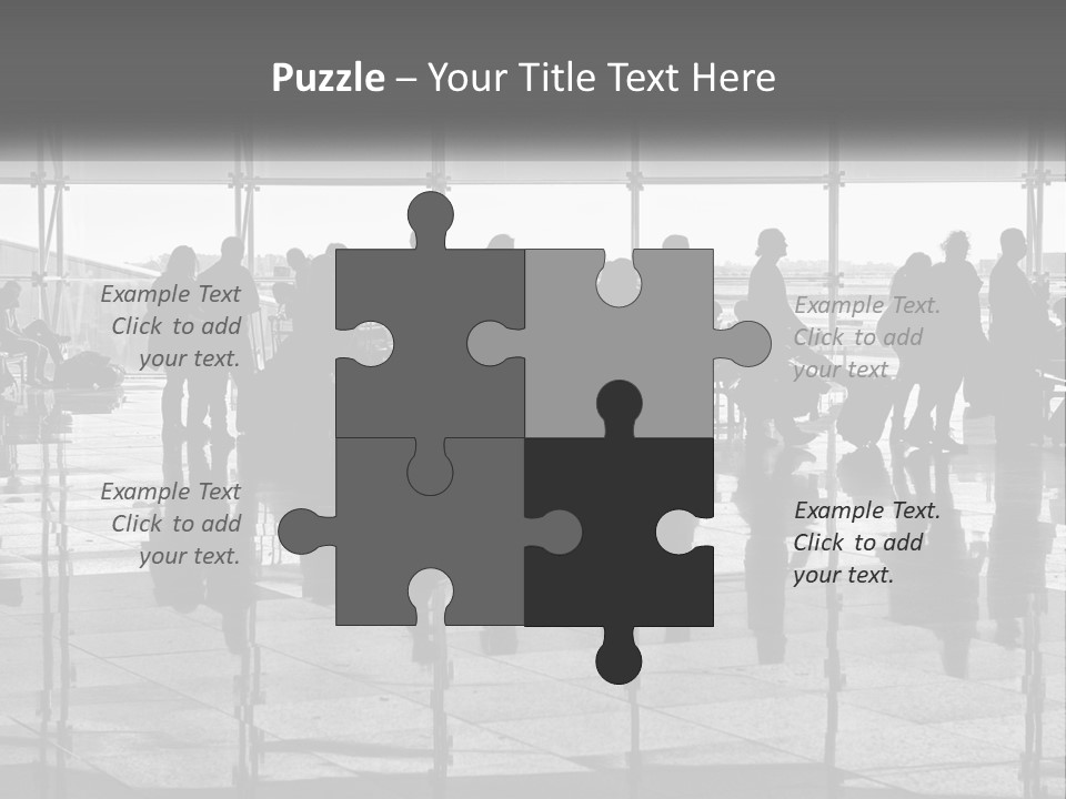 Urban Building Square PowerPoint Template