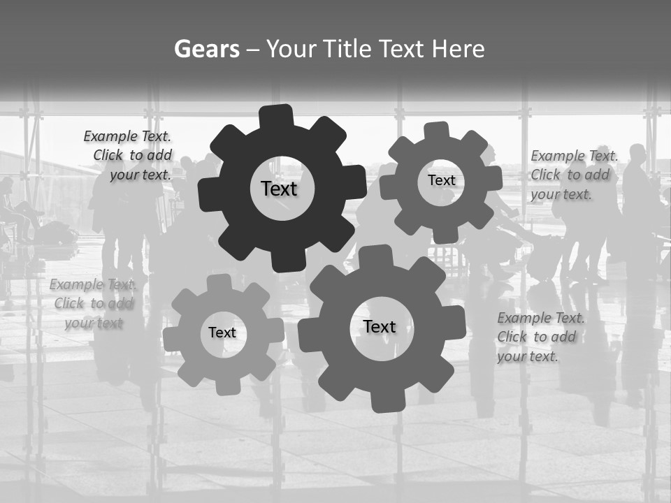 Urban Building Square PowerPoint Template