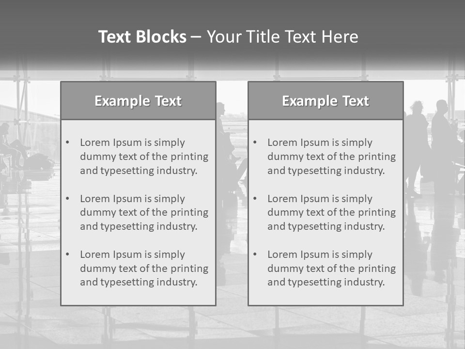 Urban Building Square PowerPoint Template