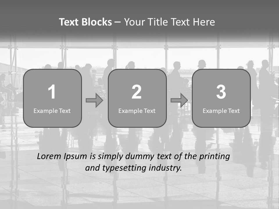 Urban Building Square PowerPoint Template