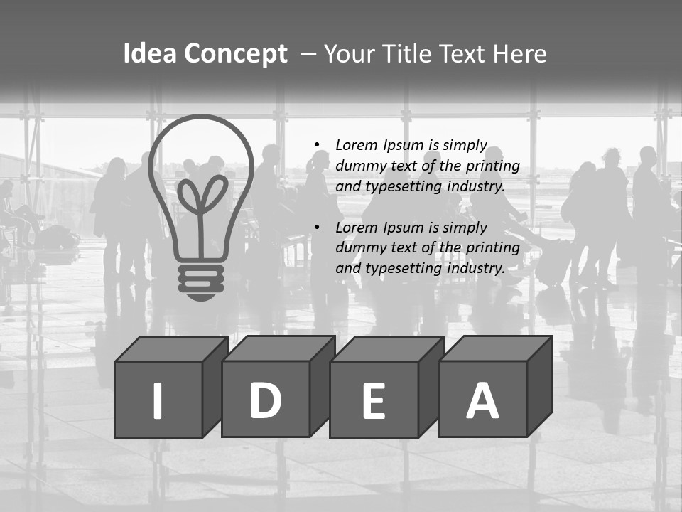 Urban Building Square PowerPoint Template