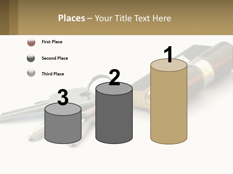 Cube House World PowerPoint Template