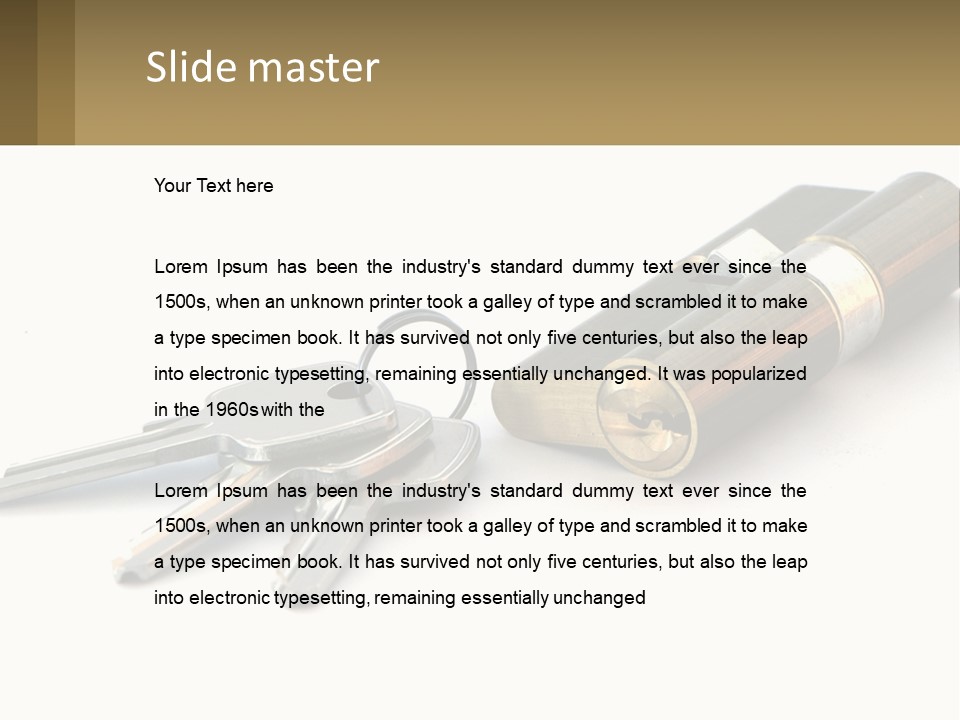 Cube House World PowerPoint Template