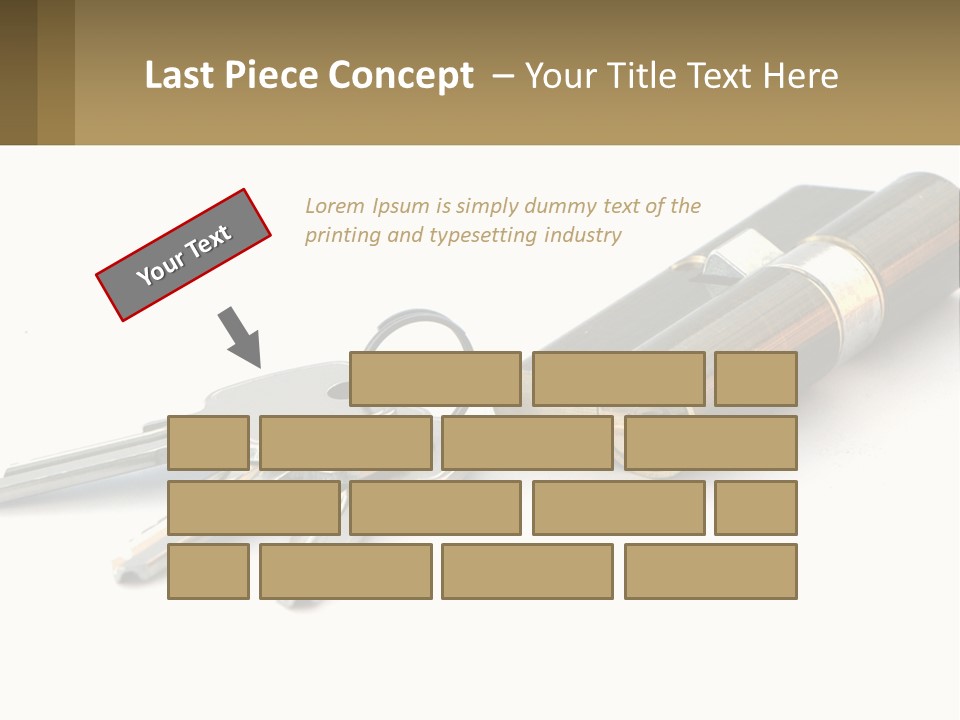 Cube House World PowerPoint Template