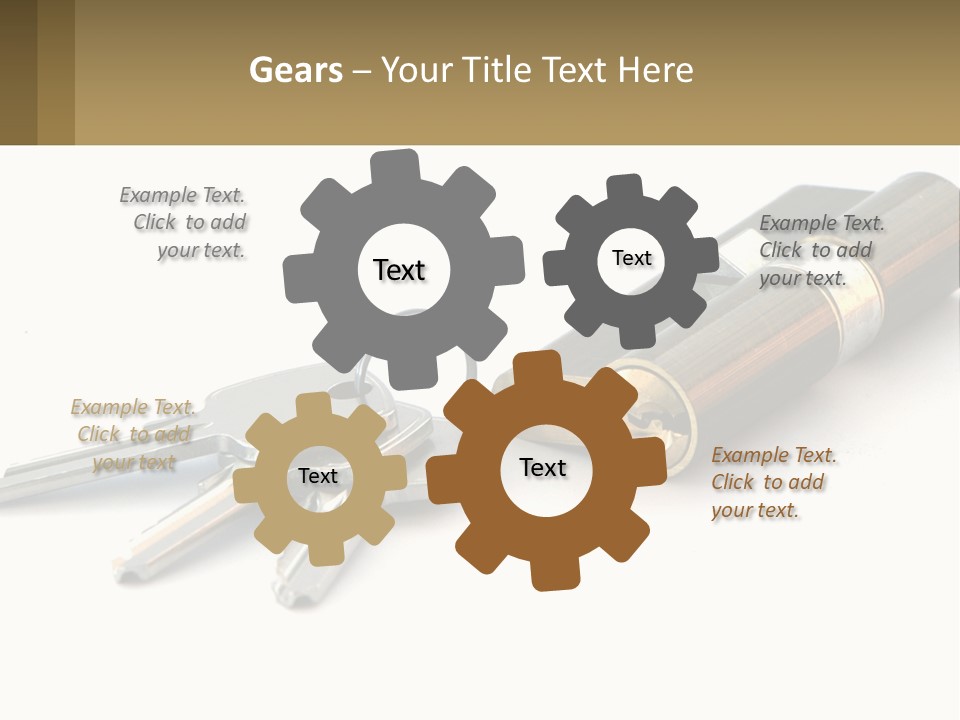 Cube House World PowerPoint Template