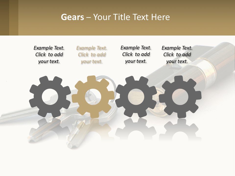 Cube House World PowerPoint Template