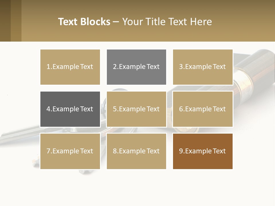Cube House World PowerPoint Template