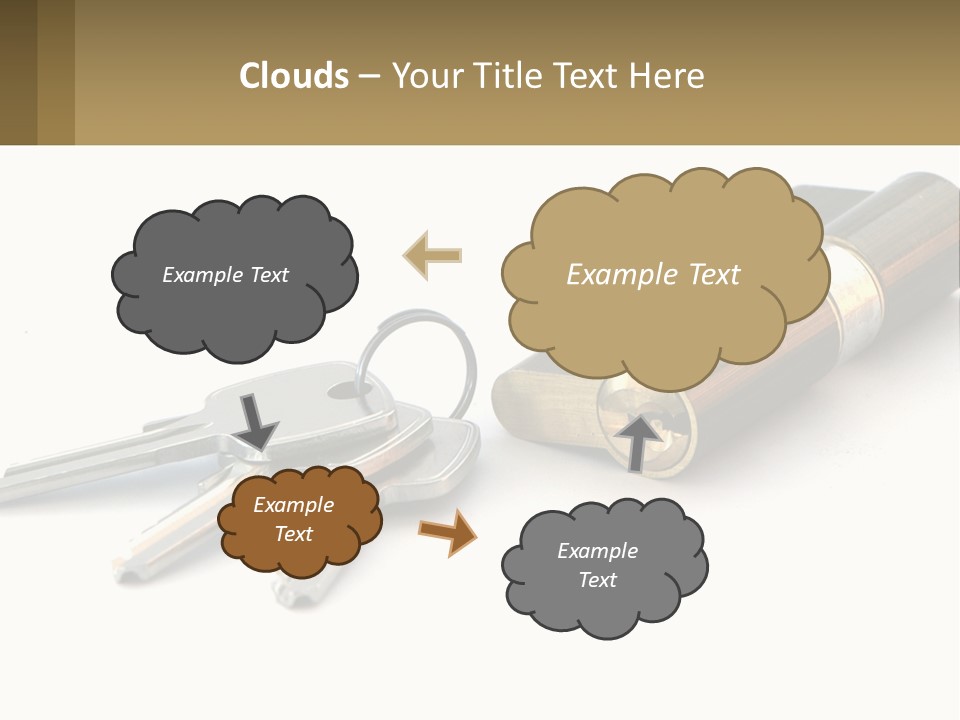 Cube House World PowerPoint Template