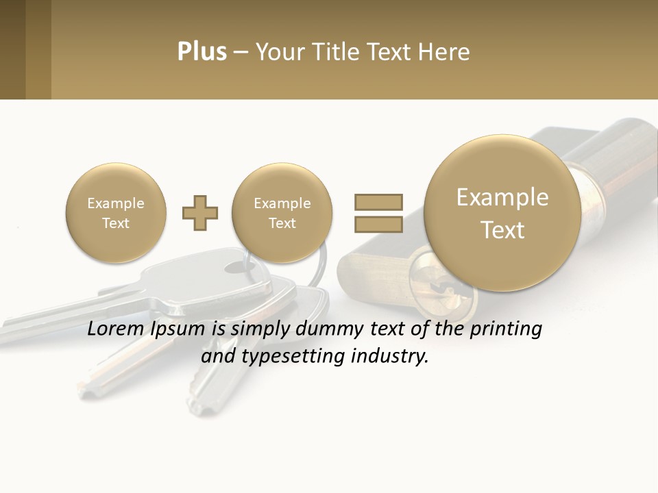 Cube House World PowerPoint Template