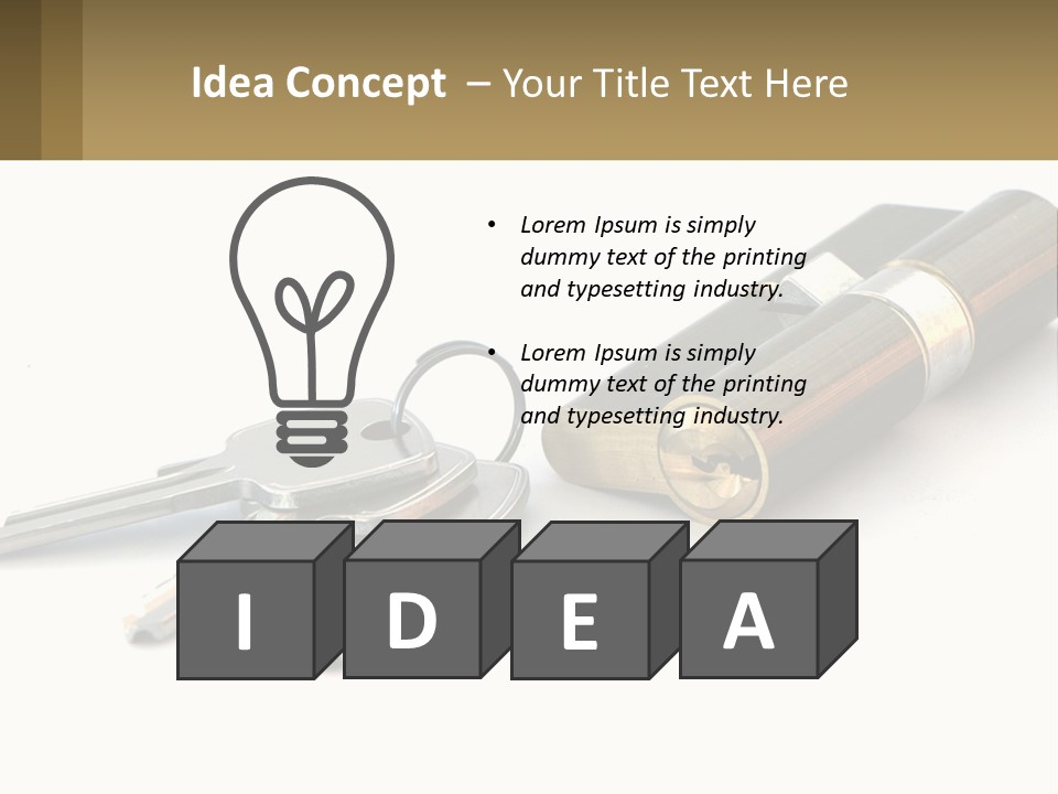 Cube House World PowerPoint Template