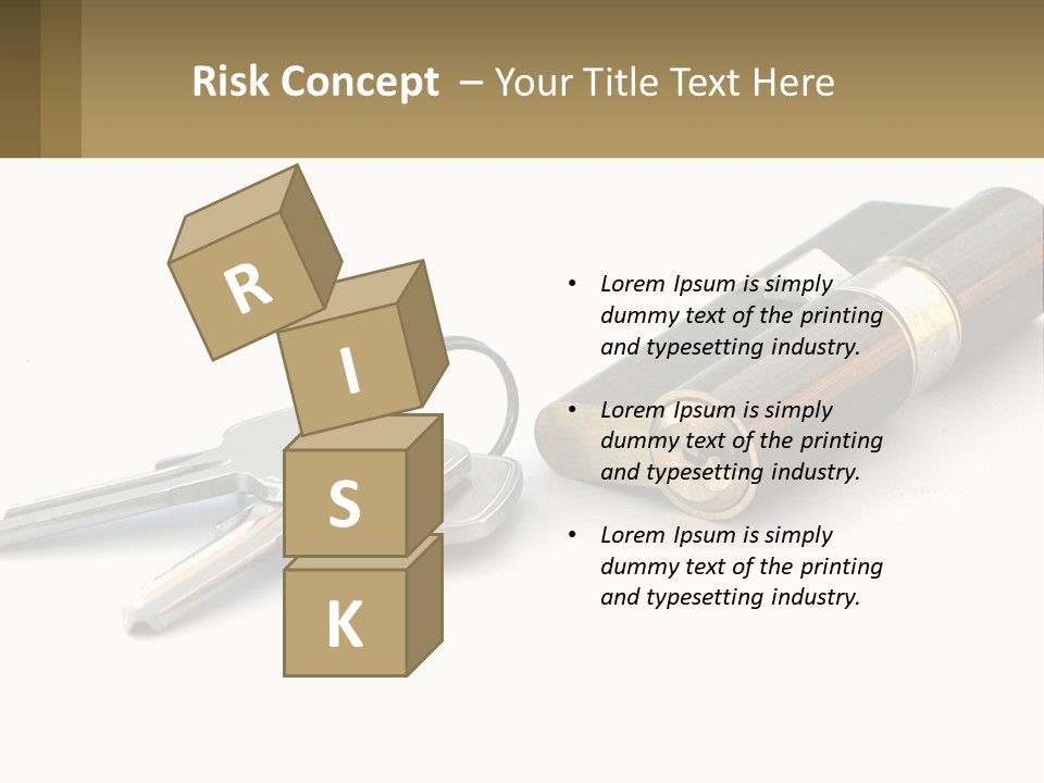 Cube House World PowerPoint Template