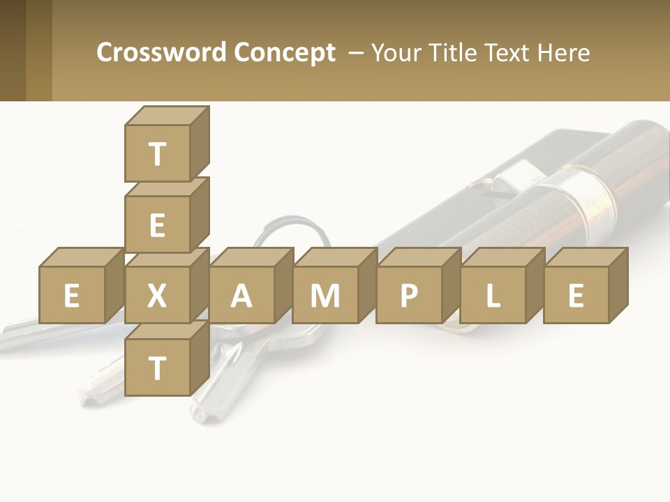 Cube House World PowerPoint Template