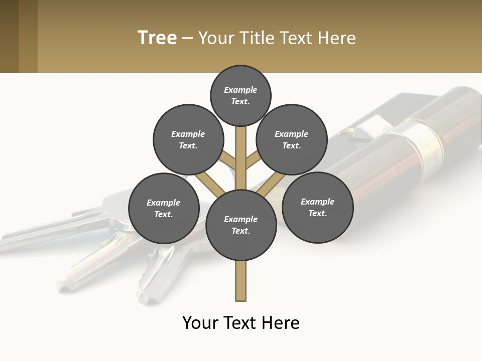 Cube House World PowerPoint Template