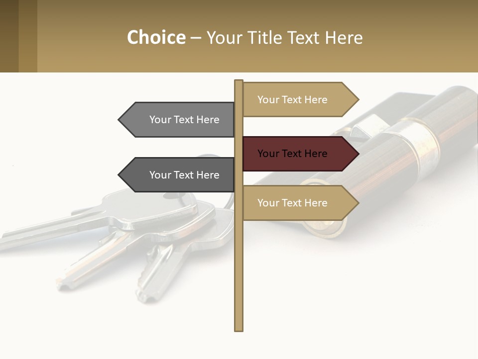 Cube House World PowerPoint Template
