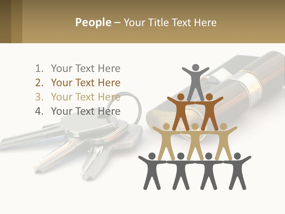 Cube House World PowerPoint Template