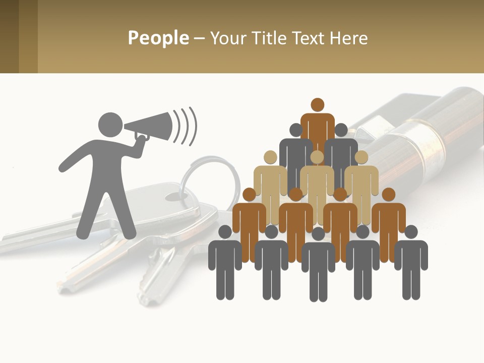 Cube House World PowerPoint Template