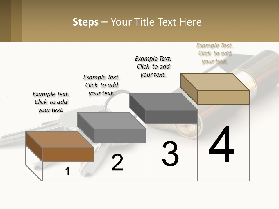 Cube House World PowerPoint Template