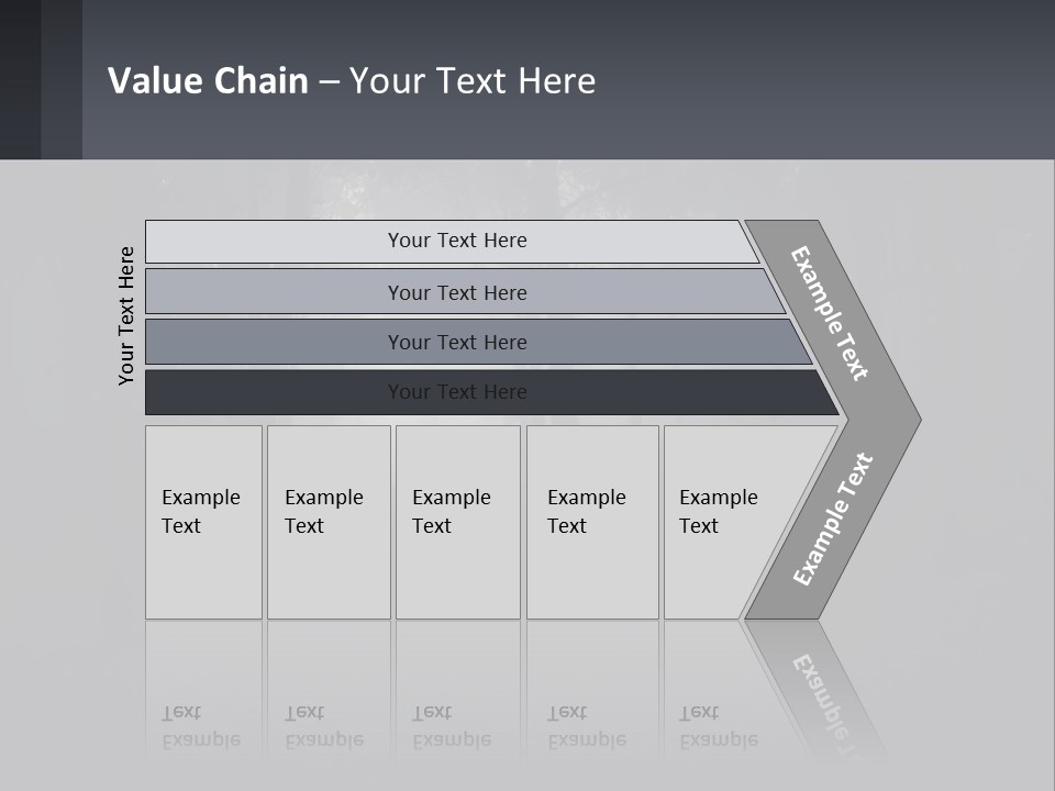 Downtown Cityscape Global PowerPoint Template