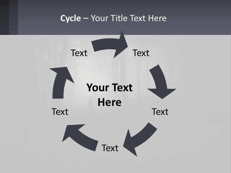 Downtown Cityscape Global PowerPoint Template