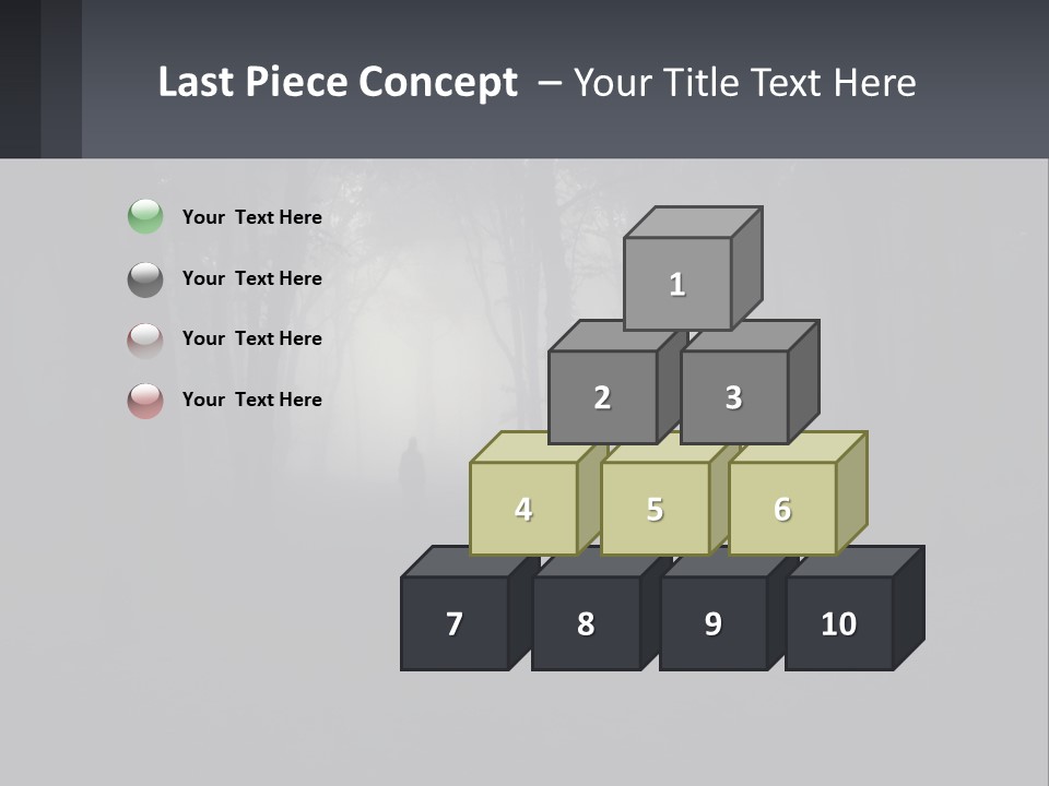 Downtown Cityscape Global PowerPoint Template