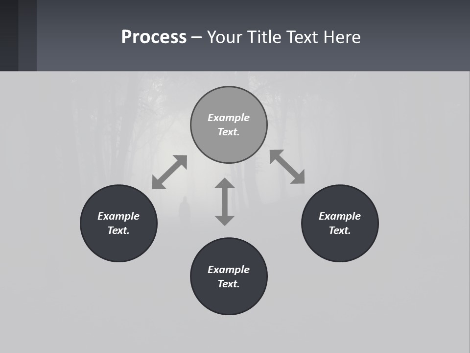 Downtown Cityscape Global PowerPoint Template