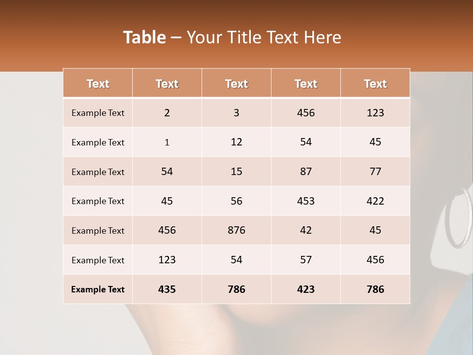 Tall Global View PowerPoint Template