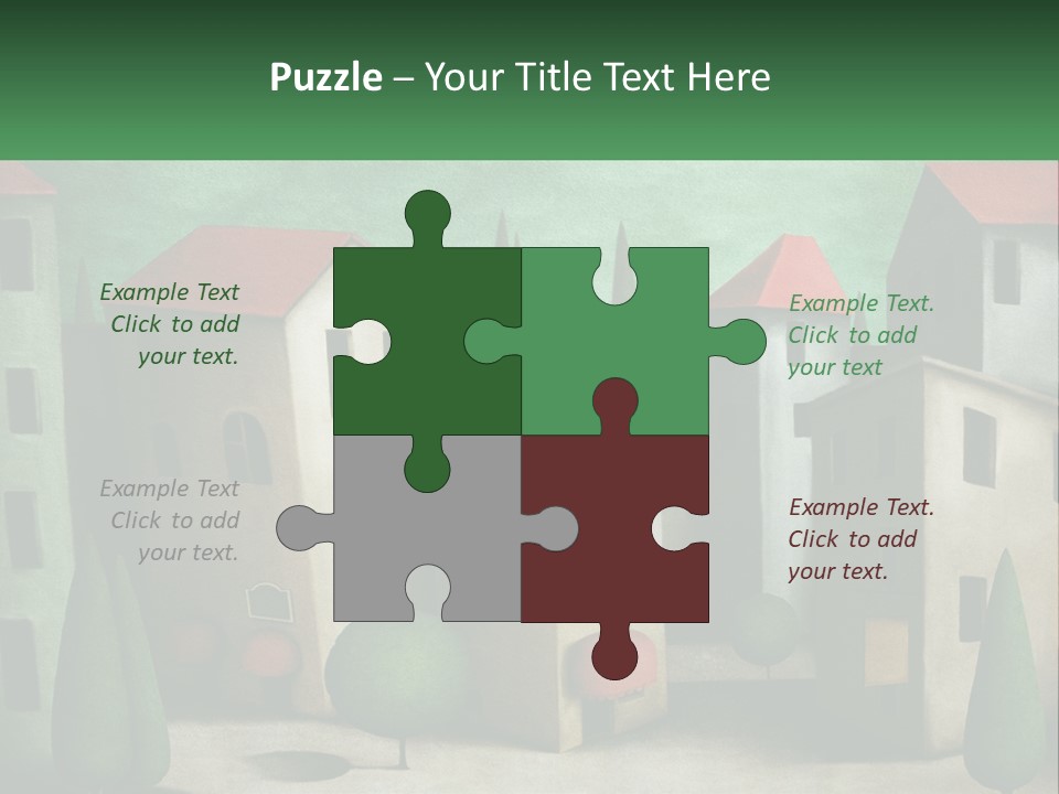 Cityscape Sphere Urban PowerPoint Template