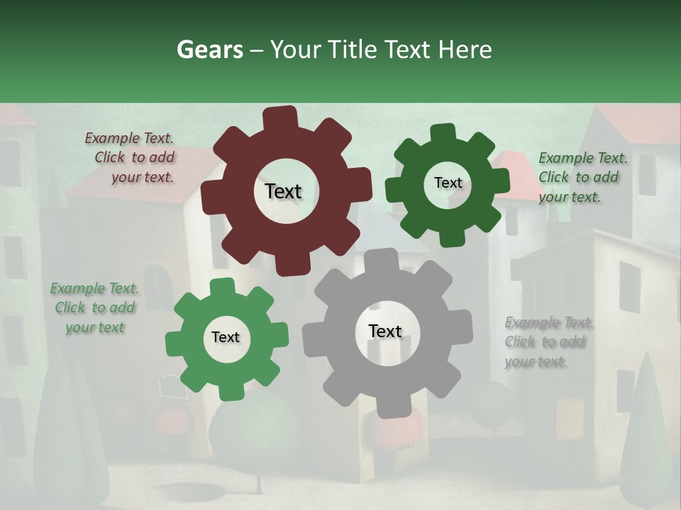 Cityscape Sphere Urban PowerPoint Template