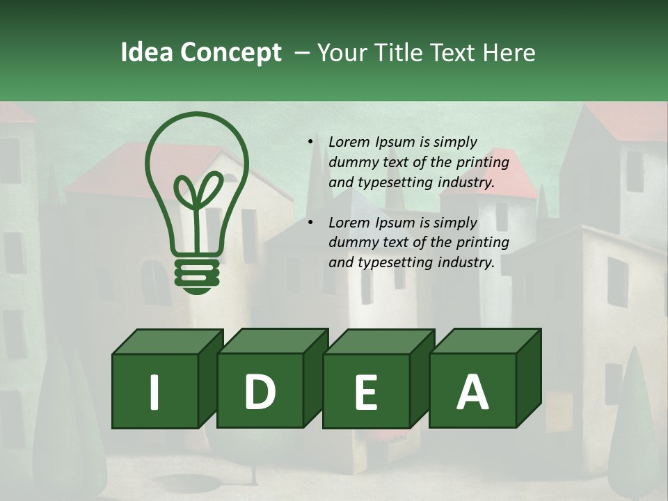 Cityscape Sphere Urban PowerPoint Template