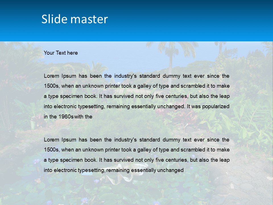 Modern Tall Design PowerPoint Template