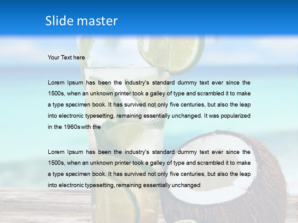 Tall Render City PowerPoint Template