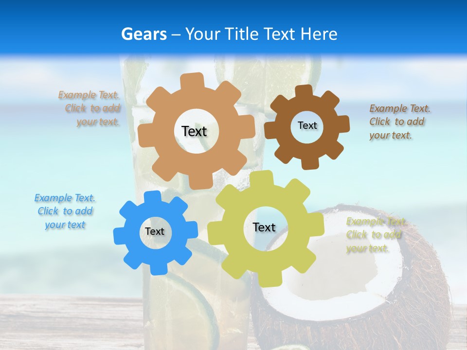 Tall Render City PowerPoint Template