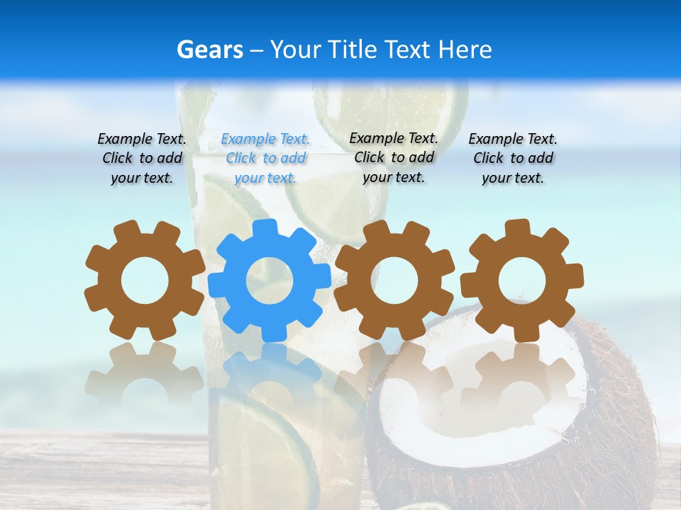 Tall Render City PowerPoint Template