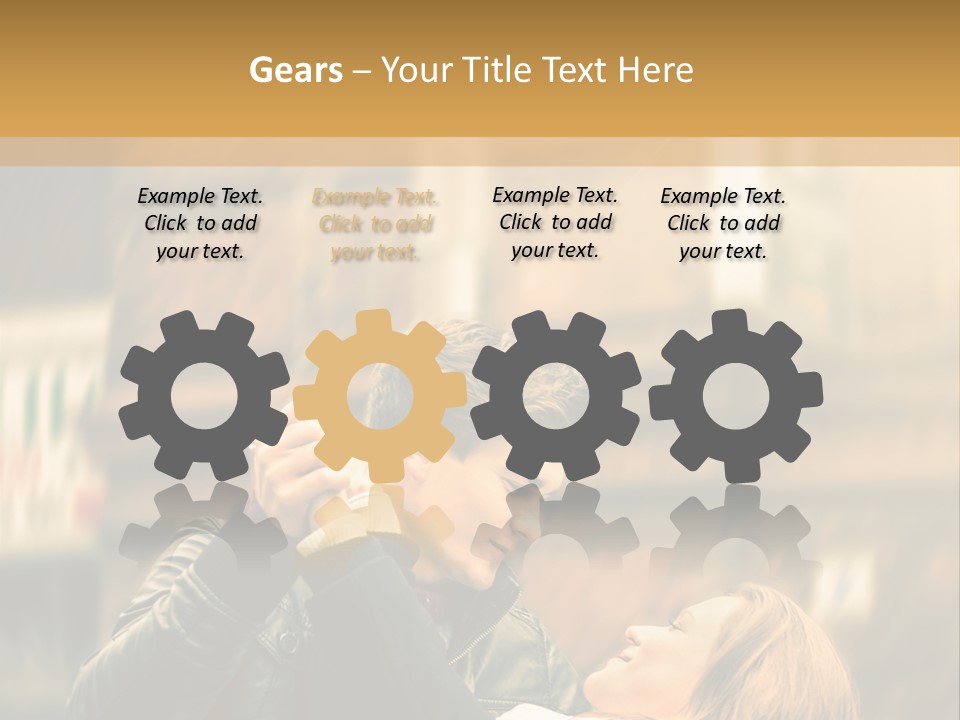 Globe Downtown Grey PowerPoint Template