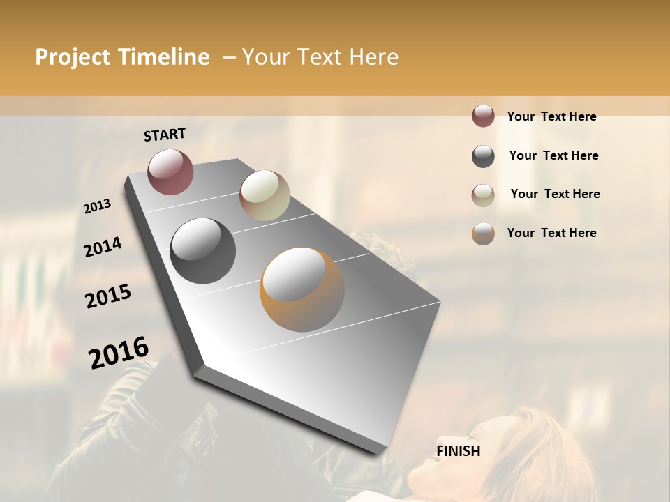 Globe Downtown Grey PowerPoint Template