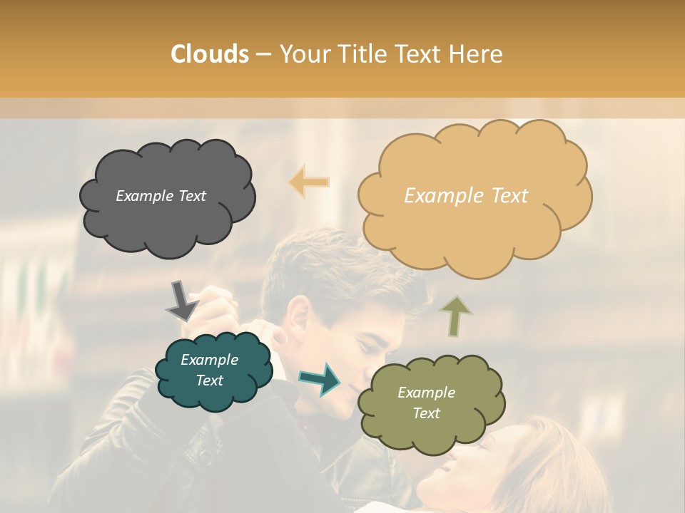 Globe Downtown Grey PowerPoint Template