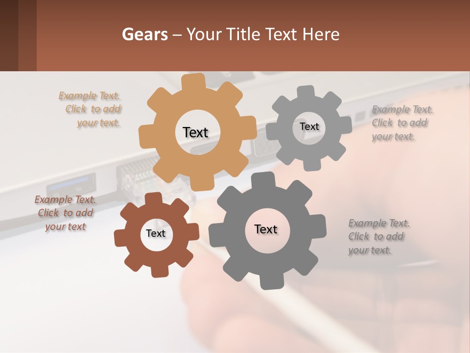 Abstract Cityscape Globe PowerPoint Template