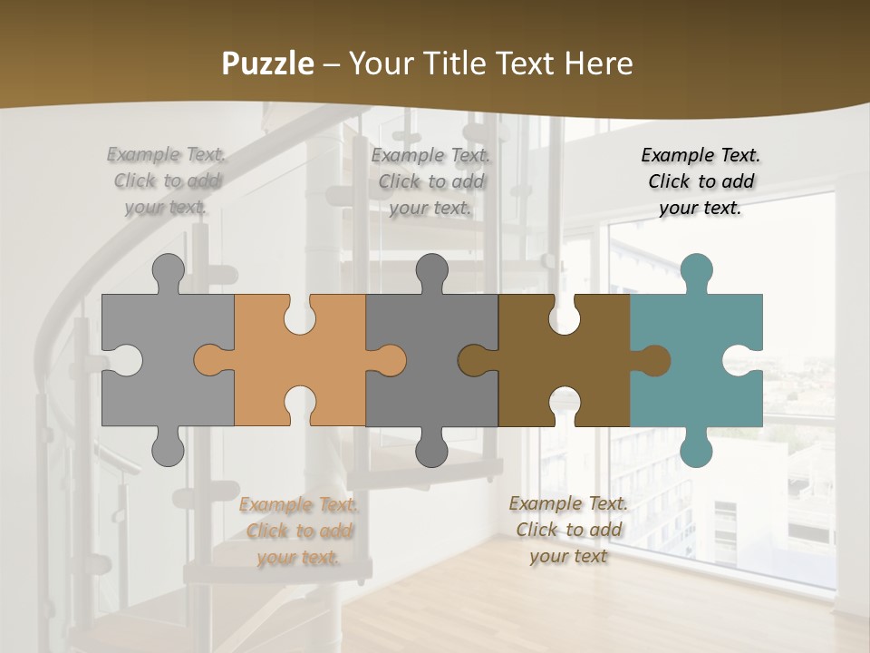 Black View Cityscape PowerPoint Template