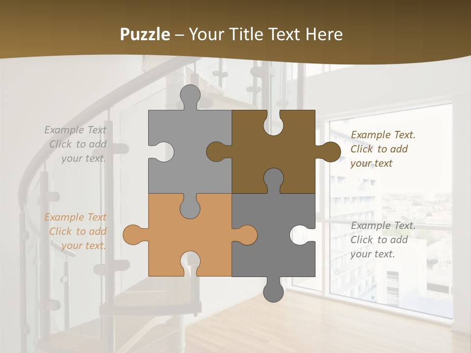 Black View Cityscape PowerPoint Template