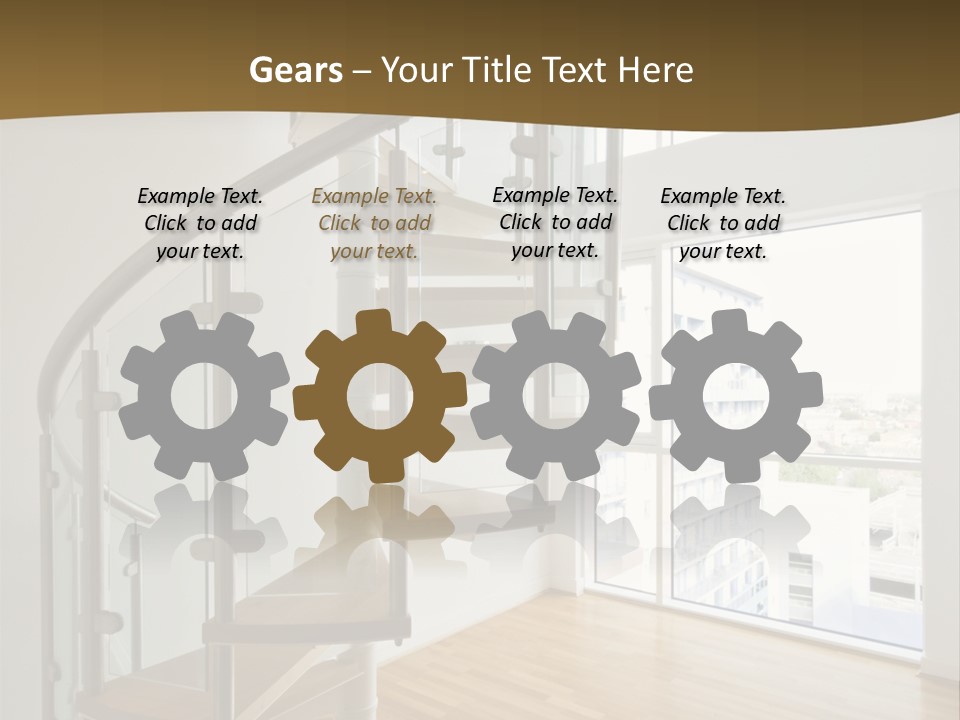 Black View Cityscape PowerPoint Template