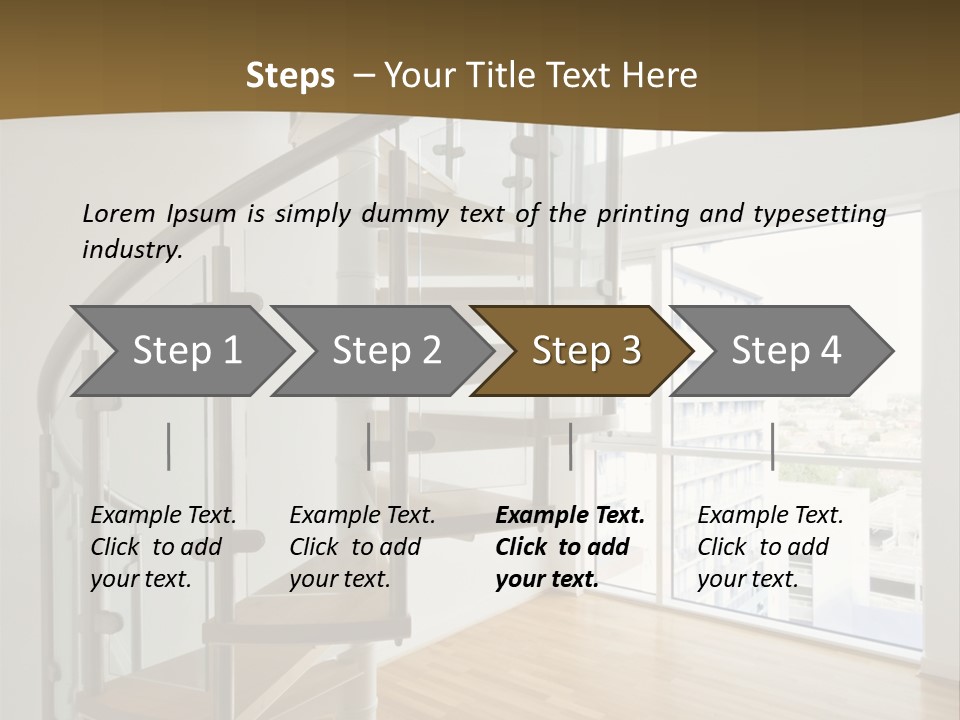 Black View Cityscape PowerPoint Template