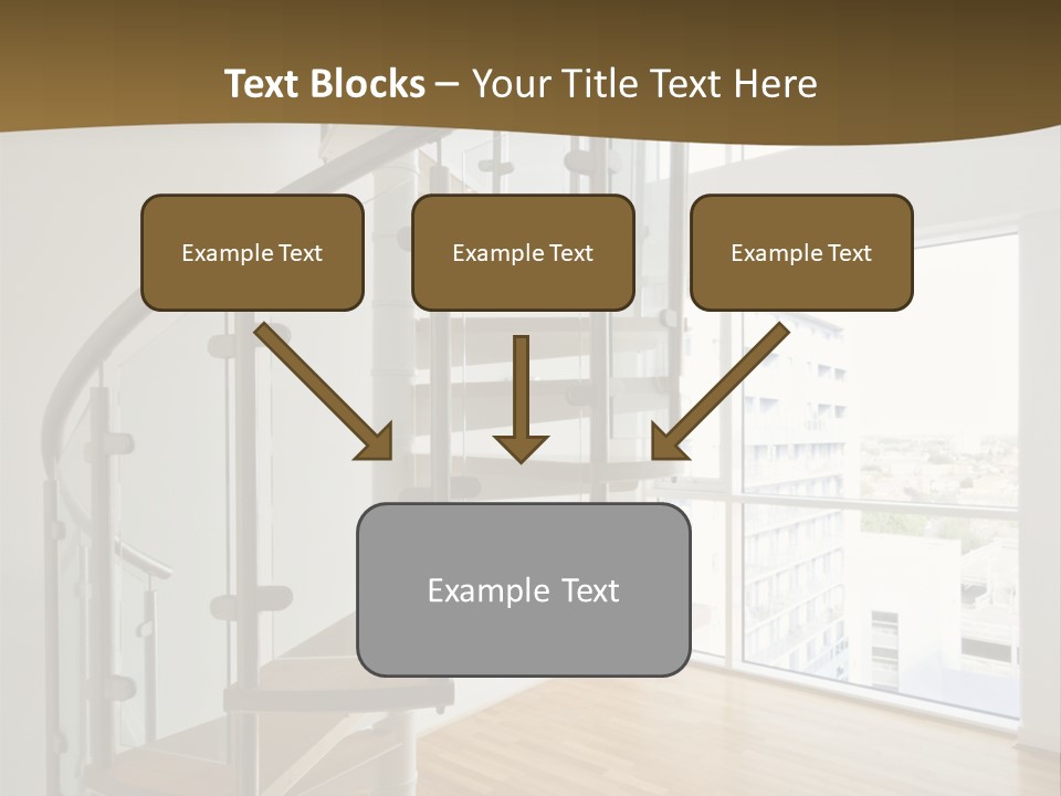 Black View Cityscape PowerPoint Template