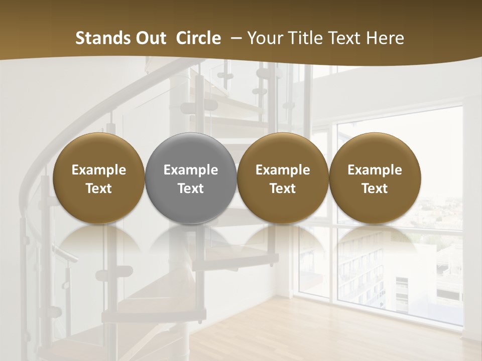 Black View Cityscape PowerPoint Template