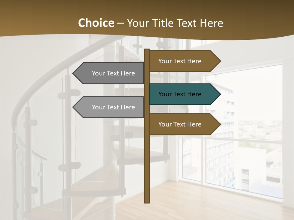 Black View Cityscape PowerPoint Template