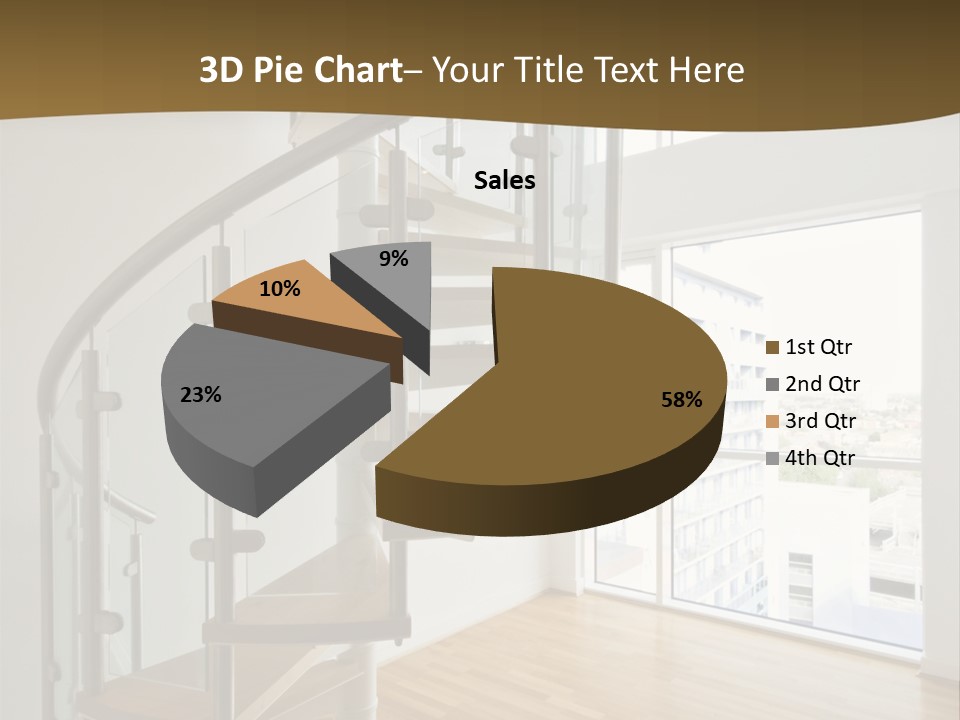 Black View Cityscape PowerPoint Template
